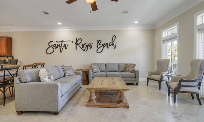 Gulf Place Condo | 2 Minute Walk Private Beach-Gulf Place-3 Heated Pools - Santa Rosa Beach- 30A