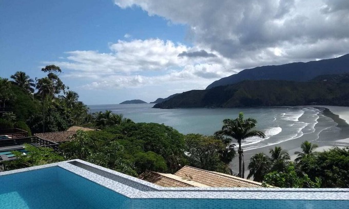 Praia de Barequecaba House | 2-suite house - view, heated infinity pool