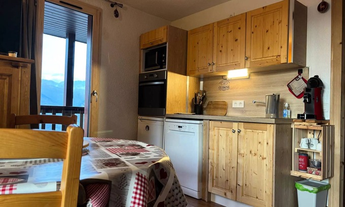 Montchavin Apartment | 2 Zimmer für 5 Personen