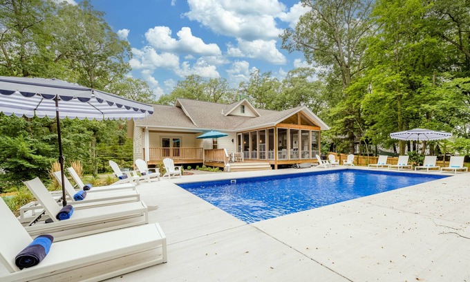 Grand Beach House | (2026 OPEN!) Gorgeous Grand Beach Home With Private Pool!