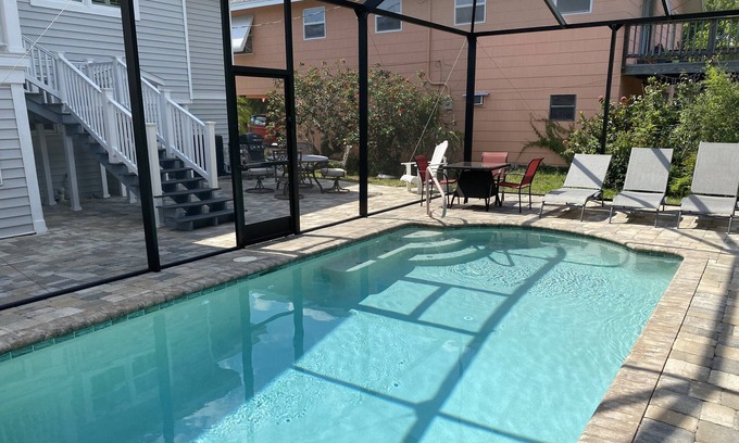Fort Myers Beach House | 230 Palermo Circle - Spacious 2 story home with screened in porch & pool!