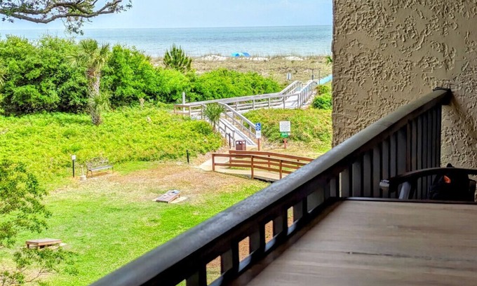 Folly Field Apartment | 2BR/2BA Luxury Oceanfront Condo