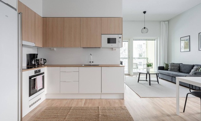 Tampere Apartment | 2BR Brand New Apartment with Sauna and Balcony