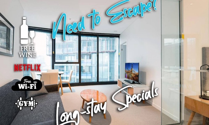 Brisbane Central Business District Apartment | 2BR Luxury Skytower ????CBD ????Pool ????Gym ????Netflix