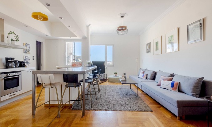 Plaka Apartment | 3 bdrm Luxury Apt Incredible Acropolis View