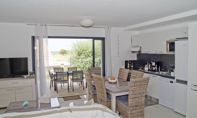 Saint-Florent Apartment | 3-bedroom apartment, 80 m2, Air-conditioning, Terrace, Garden, Beaches nearby, Fiber.