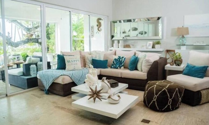 Las Terrenas Apartment | 3 BR First Line Beach apt at playa bonita p2-102