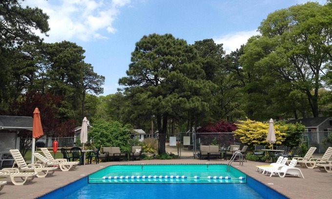 Bass River Cabin | 3-Studio cabin sleeps 2 w kitchenette, porch, grill, pool- cabin3