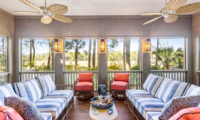 Vanderhorst Plantation House | 30 Salt Cedar: 3BR Home, Screened Porch, Bike to Beach, Bikes/Beach Gear Credit
