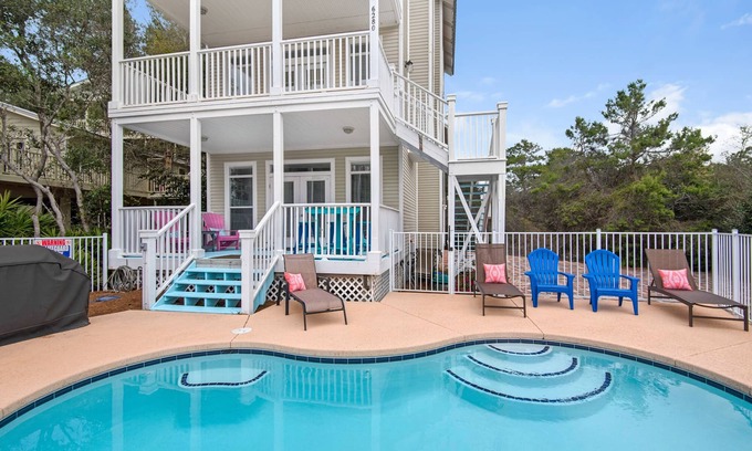 Dune Allen Beach House | 30A 5 Minute Walk to Beach/Private Heated Pool/View/Family Vacation