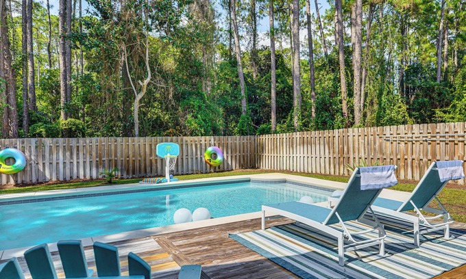 Santa Rosa Beach House | 30A Poolside Oasis: 2 Mi to Beach & Boat Access