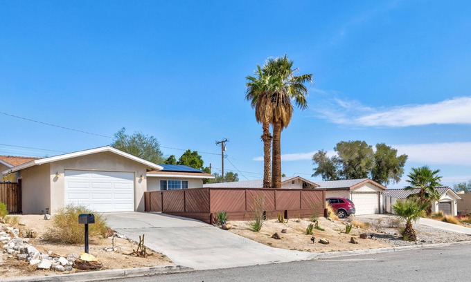 Desert Hot Springs House | 4-bedroom house in brilliant Desert Hot Springs! POOL, movie room, patio, BBQ