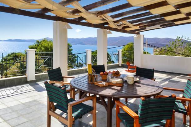 Karystos Villa | 4 bedrooms villa at Karistos, 10 m away from the beach with sea view, enclosed garden and wifi