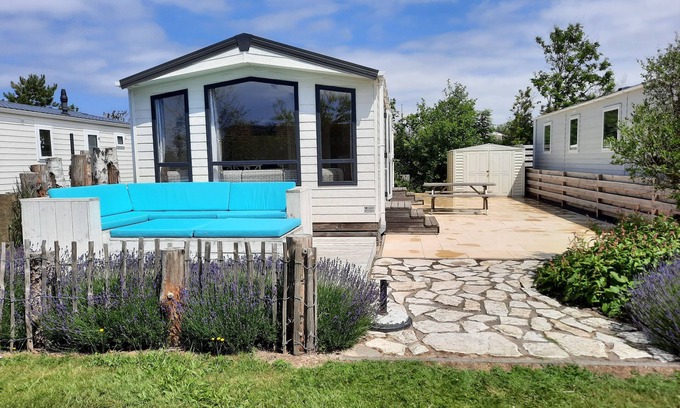 Petten Ski Chalet | 5. Beachhouse, 1km from Sea, Swimming Pool, Playground, Camping