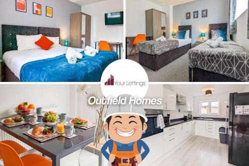Peterborough House | 5-Bedroom Budget Contractor House with 10 Beds Free Parking and Free WiFi - Outfield Homes by Your Lettings Short Lets & Serviced Accommodation Peterborough