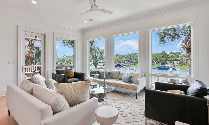Isle of Palms House | 5 BR Waterfront Home in Wild Dunes w/Pool access & Boat Slip