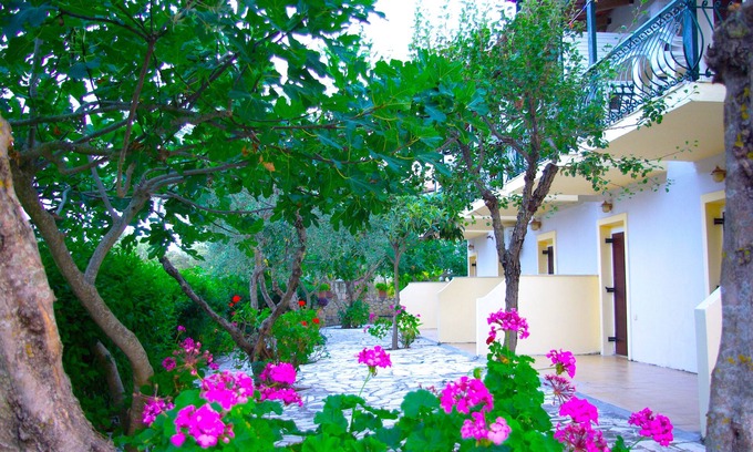 Neromilos Apartment | 5 Ground floor studios and apartments with private front garden for your team