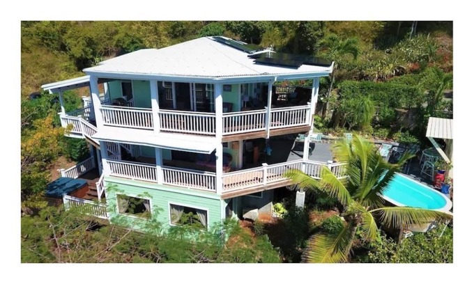 Estate Chocolate Hole and Great Cruz Bay Villa | 5 Large Bedrooms/5 Bathrooms. Private Pool, Stunning Ocean Views.