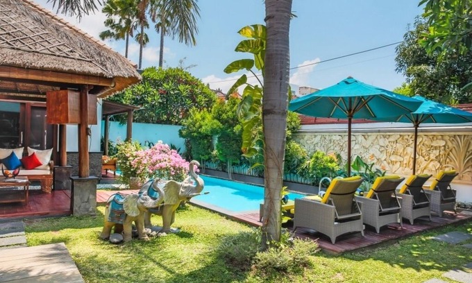 Drupadi Villa | 5' walk to beach, 3 bedrooms, Seminyak