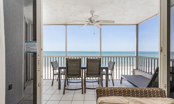 Fort Myers Beach Condo | 504 Gulf-View Retreat: Heated Pool, BBQ & Trails