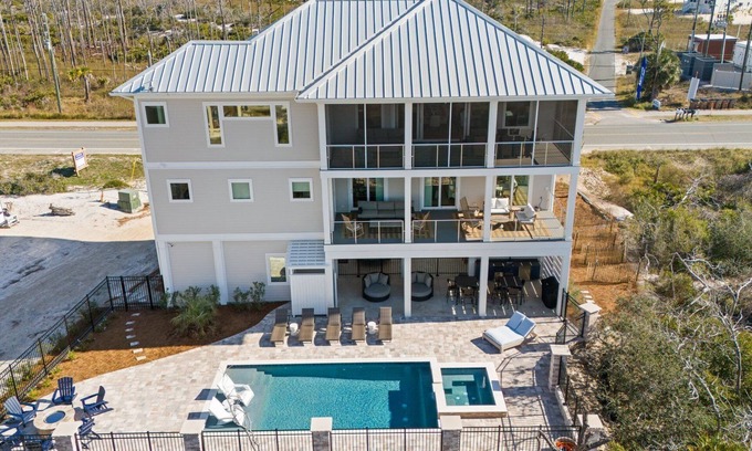 Port St. Joe House | 6 Bdrms, Private Pool, 2 min. Walk to Private Beach Access!
