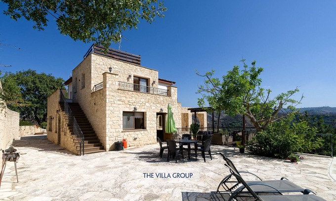 Miliou House | 6 bedroom stone built Villa with private pool in Miliou