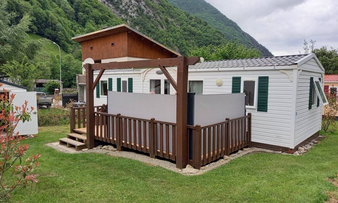 Cauterets House | 6-person air-conditioned mobile home on friendly family campsite le gr10