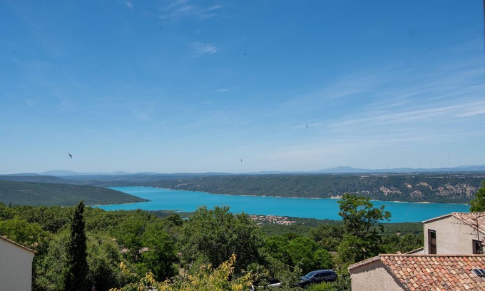 Aiguines Apartment | 6 St Baume Studio vue lac Sainte Croix