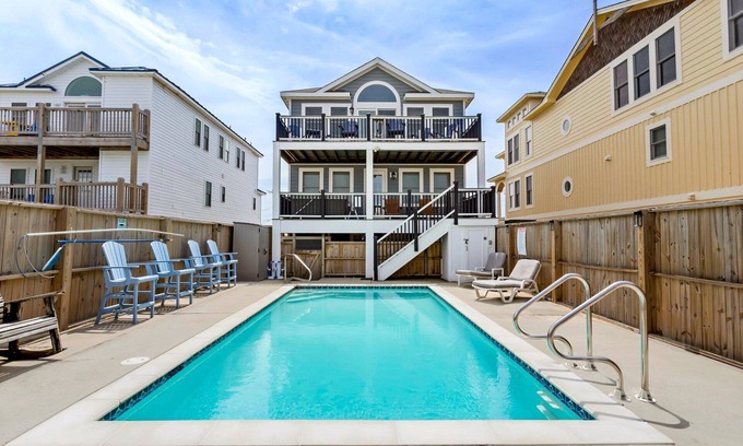 Nags Head House | 6202 After Dune Delight *Oceanfront *Heatable Pool