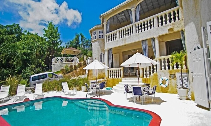 Fryers Well Villa | 6BR Charming Beachfront Villa w/Pool and Staff