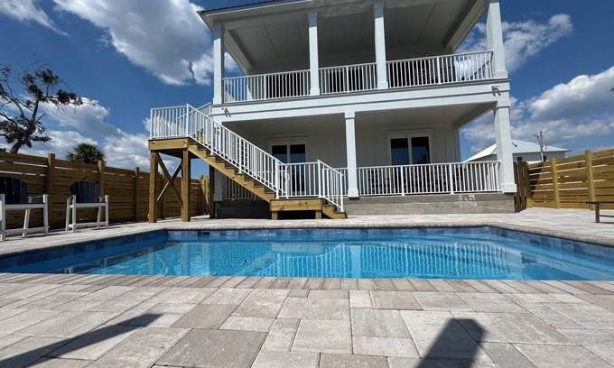 Orange Beach House | 6BR Luxury Home with Private Pool- Walk to Marina and Local Restaurants