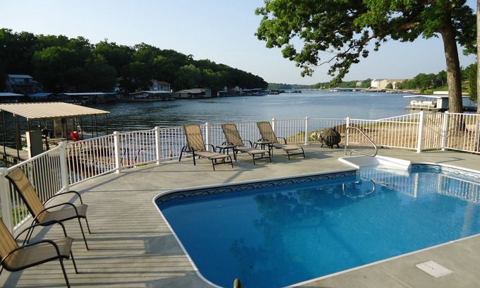 Osage Beach House | 7 Bedroom Home with Private Pool and Private Dock, plus new pickleball court