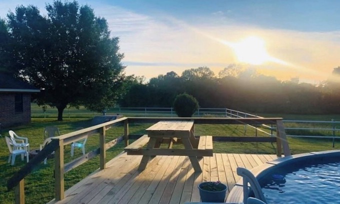 Broken Bow House | 80 Acre Ranch Style Home in Town, 15 min from Broken Bow Lake & Private Pool!
