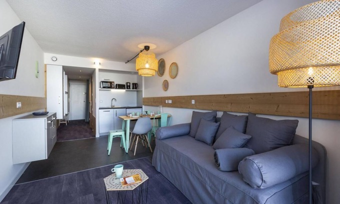 Arc-2000 Apartment | 8th floor, balcony, 28m², Les Arcs