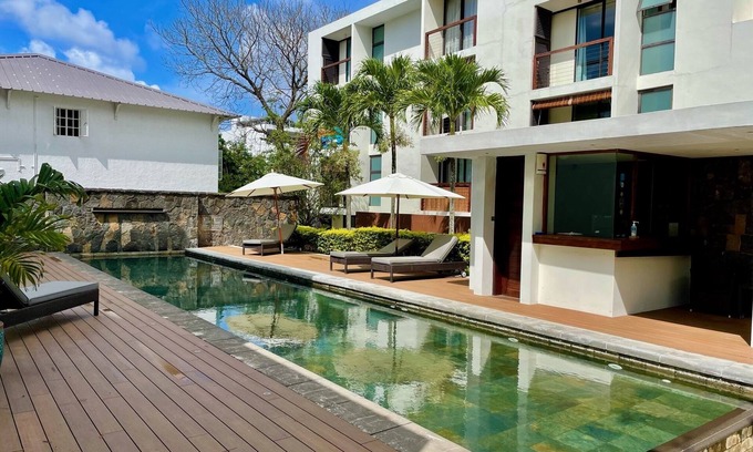 Mont Choisy Apartment | A 5 min à Pied de la Plage, Appt en rez de Jardin 1 Chambre Idéal Pour Couple