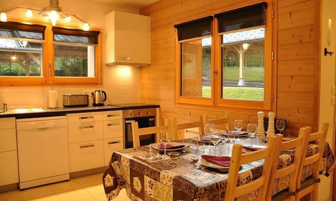 Morzine Apartment | A delightful 2 bed ski in/out or biking ground floor apt. with own small garden