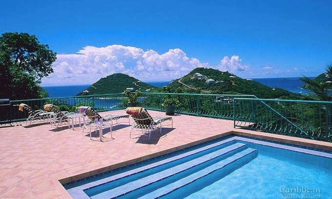 Monte Villa | A Slice of Heaven at Villa Escapar: Lap Pool, A/C, and Views of Hart Bay and Chocolate Hole