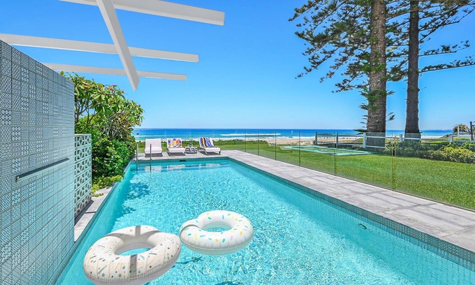 Gold Coast House | Absolute Beachfront Luxury Home with Heated Pool