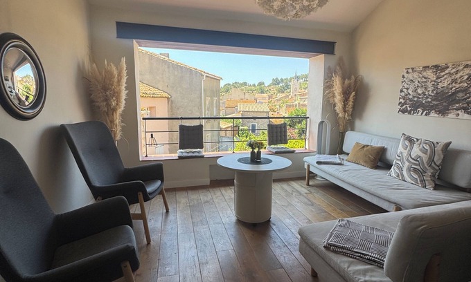 Leucate Apartment | Air-conditioned duplex with loggia, large spaces, unique view!