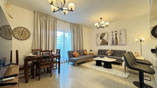 Abu Dhabi Apartment | Al Reef Retreat 1BR - Cozy Stay with Sofa Beds, Pool & Gym Access in Downtown