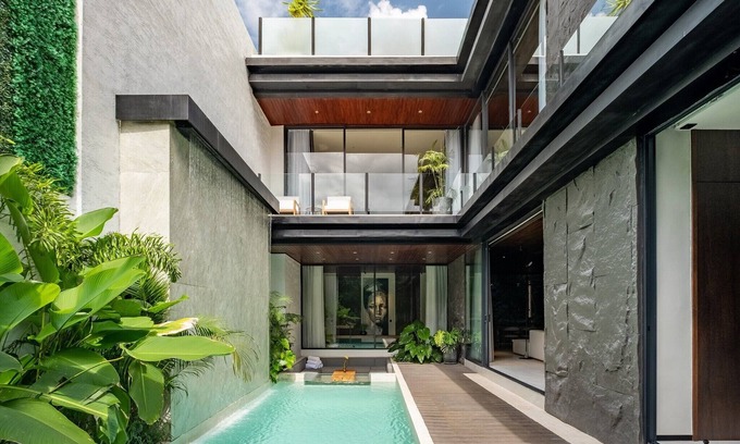 Berawa Villa | Alex Villas Grey and White