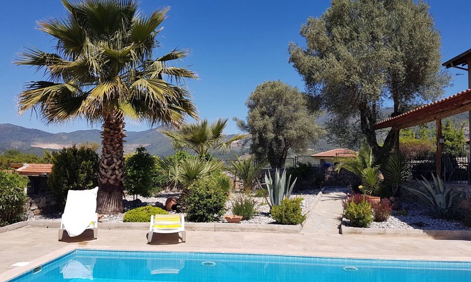 Fethiye Villa | Almond Villa, peaceful, stunning views, private pool, WIFI & wheelchair friendly
