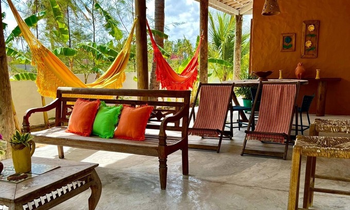 Icarai de Amontada House | Aloha residence, rustic, comfortable, a few meters from the beach.