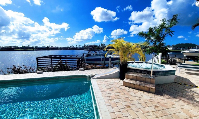 Cape Coral House | Amazing LAKE VIEW w/GULF ACCESS, Pool & Spa - Centrally located!