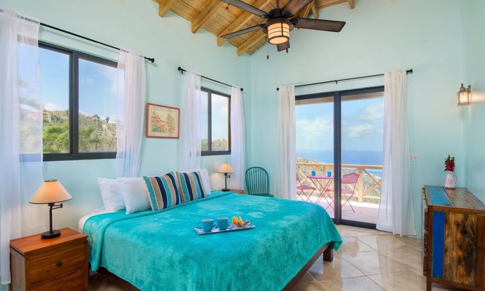Road Town Villa | Amazing ocean views, newly renovated, large pool, AC all 4 bedrooms, sleeps 8