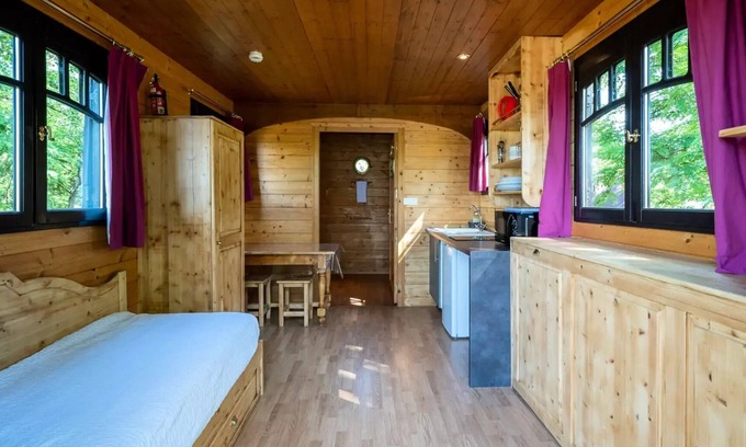 Bar-sur-Aube Cabin | Anhänger geeignet für Menschen mit eingeschränkter Mobilität 3 Personen