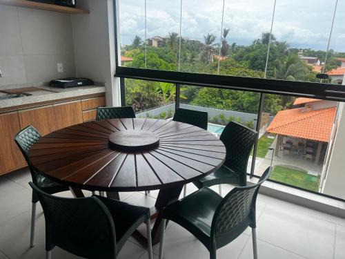 Barra de Sao Miguel Apartment | AP quarto/sala com varanda ampla