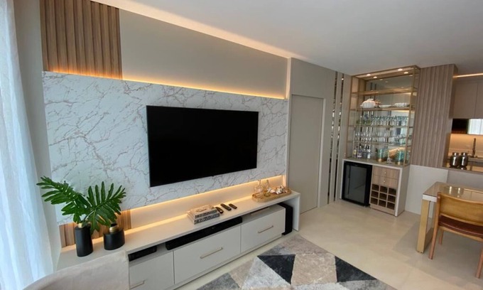 Jurere Apartment | Apartment practically inside a club, with 3 swimming pools and spa!