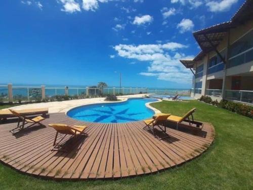 Aracati Apartment | Apart Canoa Quebrada vista mar- condominio fechado