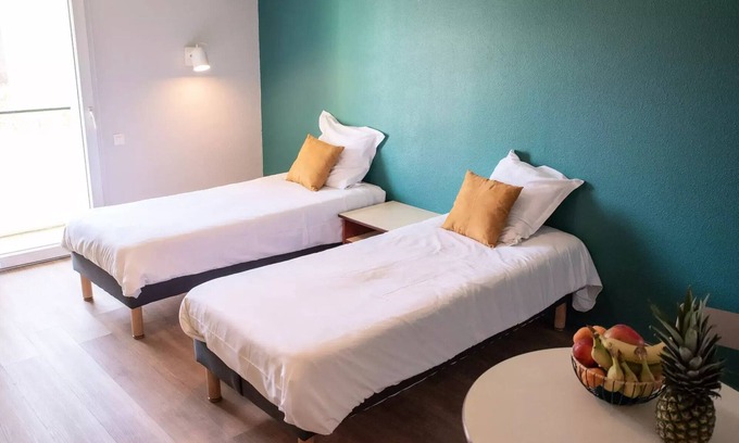 Lambezellec Apartment | Apart'Hotel Brest - Studio 2 People Twin Balcony